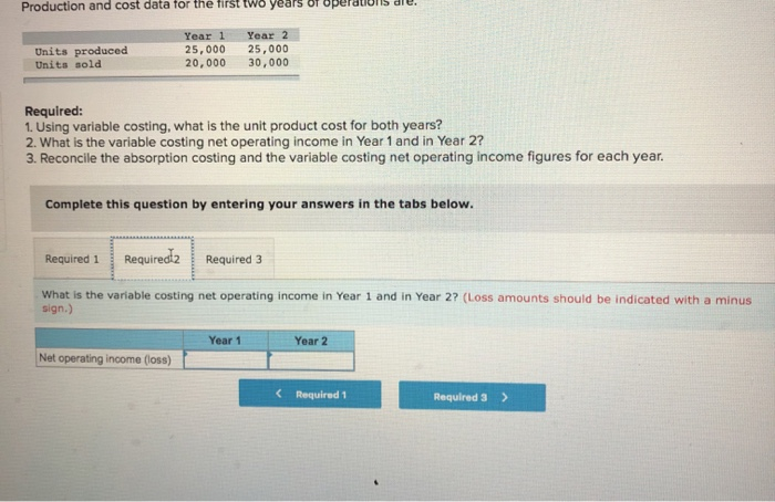 operating income as follows: uts Sales ( $60 per unit) Cost of