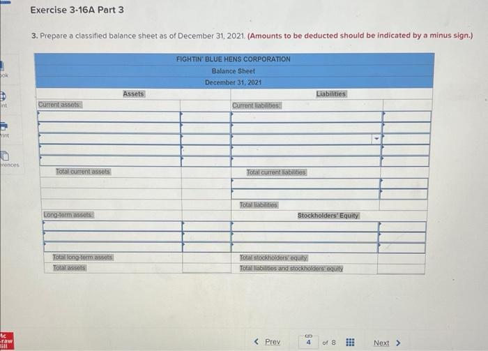 balance (LO3-5) [The following information applies to the questions displayed below.] The