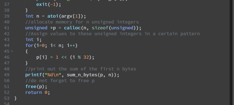 is given you just have to code the lines where it says