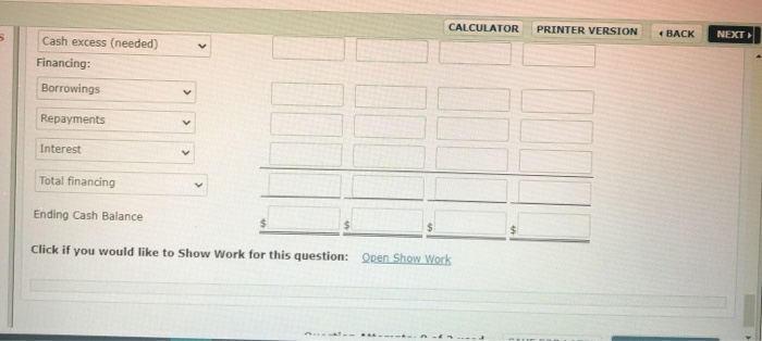 Department is responsible for preparing the cash flow projection. He has gathered