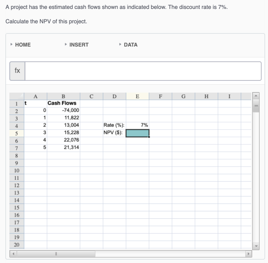 A project has the estimated cash flows shown as indicated below. The