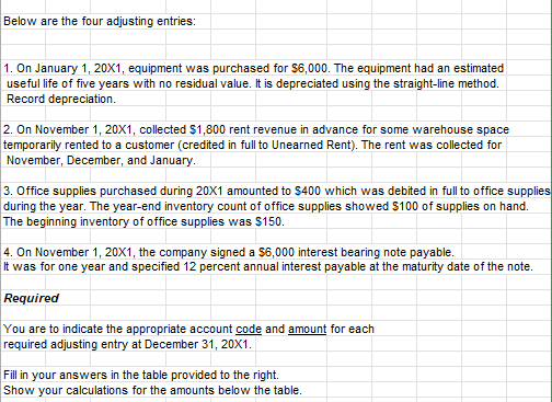- 14 minutes) Your Answer: Atlantic Company is completing adjusting entries at
