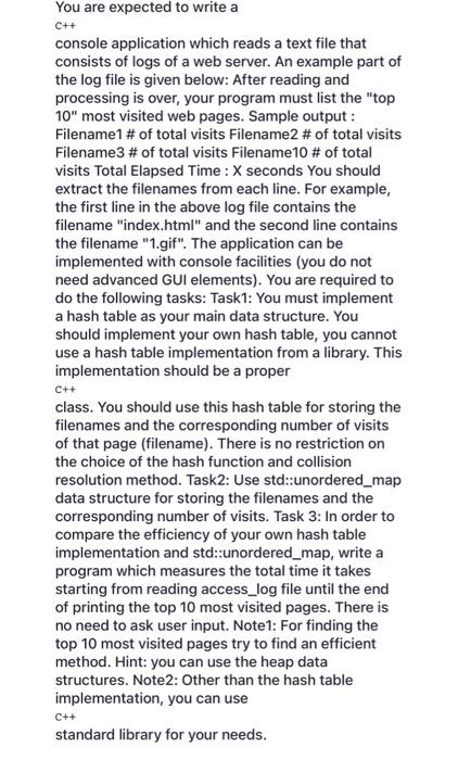  i will write below the hashtable: #include #include #include using namespace
