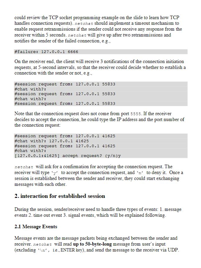 chat program is an application that enables communication between multiple chat clients.