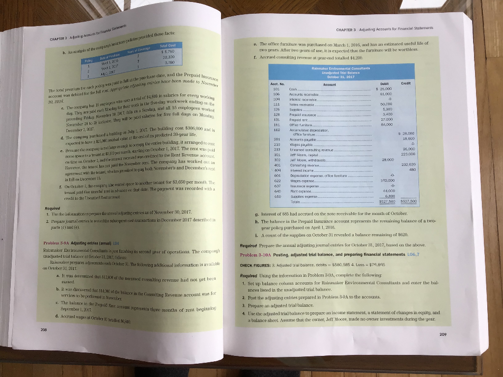 posting, adjusted trial balance, and preparing financial statements. CHAPTER 3 Adjusting Accounts