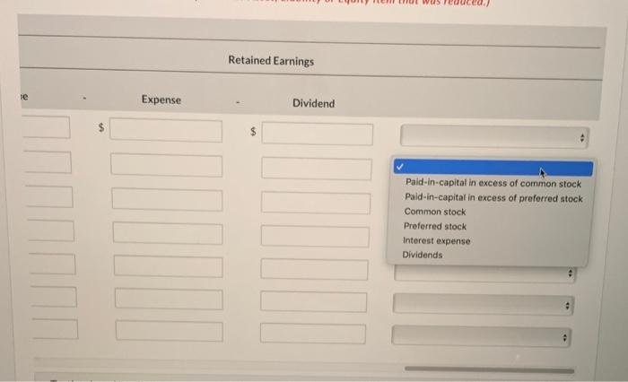 of Par Value-Preferred Stock Paid-in Capital in excess of Stated Value-Common Stock