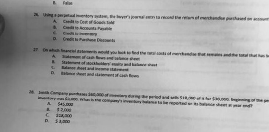  Answer all please Using a perpetual inventory system, the buyer's journal