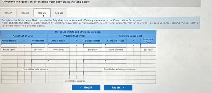 requisite 2D Springsteen Company manufactures guitars. The company uses a standard, job-order