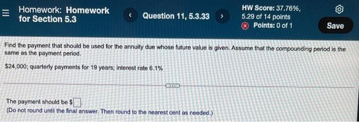  III Homework: Homework for Section 5.3 Question 11, 5.3.33 > HW