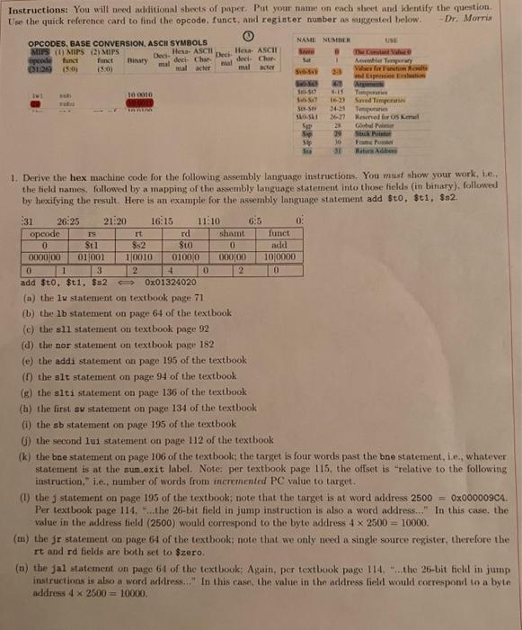 Please answer fast. Thanks. Instructions: You will need adiditional shects of paper.
