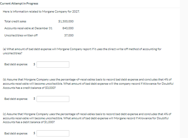  Current Attempt in Progress Here is information related to Morgane Company
