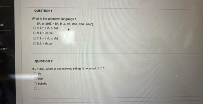 please answer correctly for each question. if you aren't sure it's the