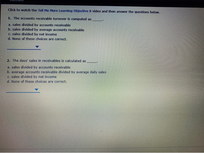  Click to watch the Tell Me More Learning Objective 8 video