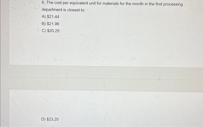 800 units. The costs and percentage completion of these units in beginning