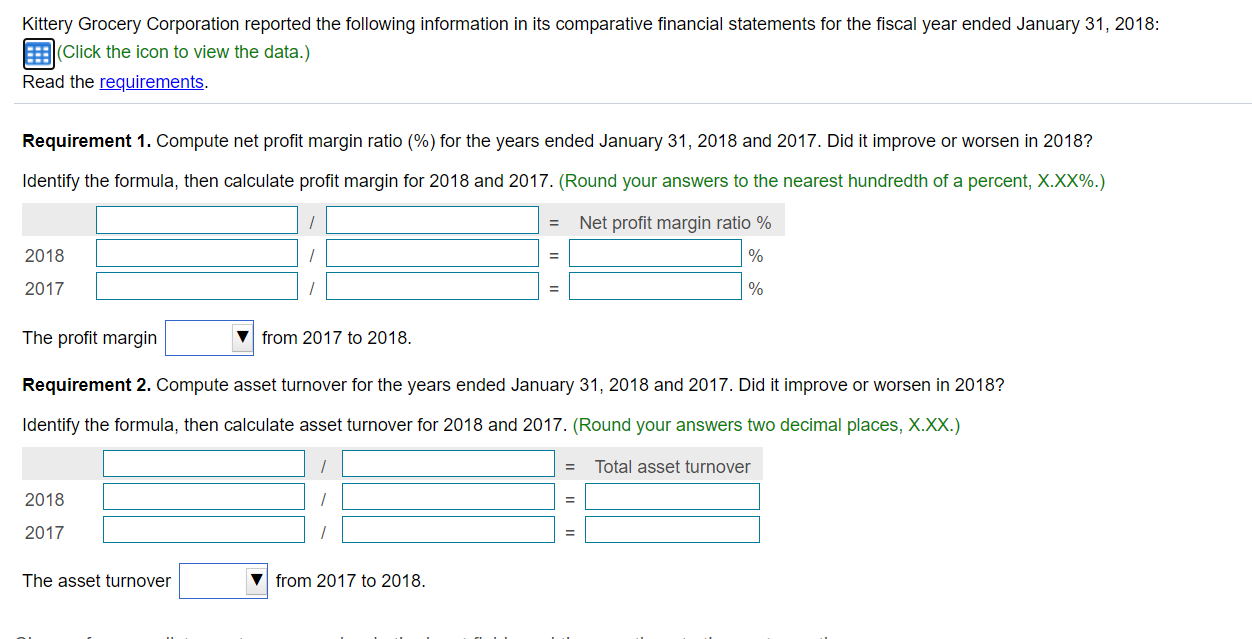 2018 SC $ 48,500 C Net sales ... Net earnings... Average total