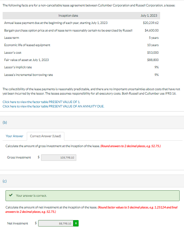  I need help with part (d). Some of my answers are