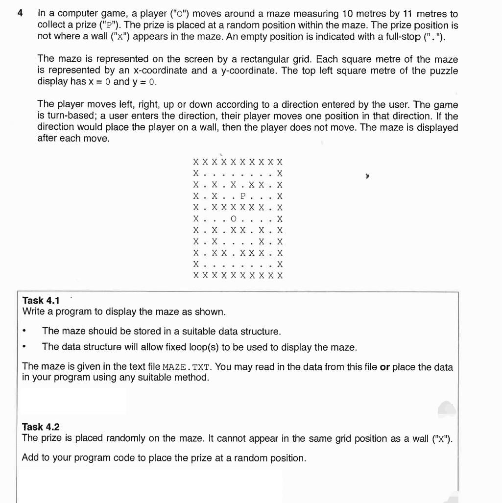  Advanced level school Python programming. need helps 4 In a computer