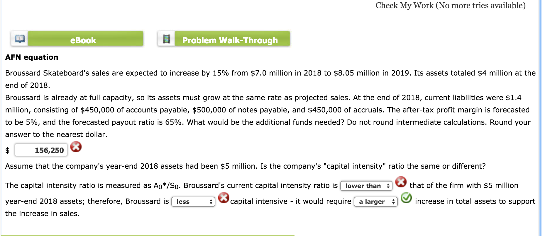 I can't figure out what I'm doing wrong! For my AFN I
