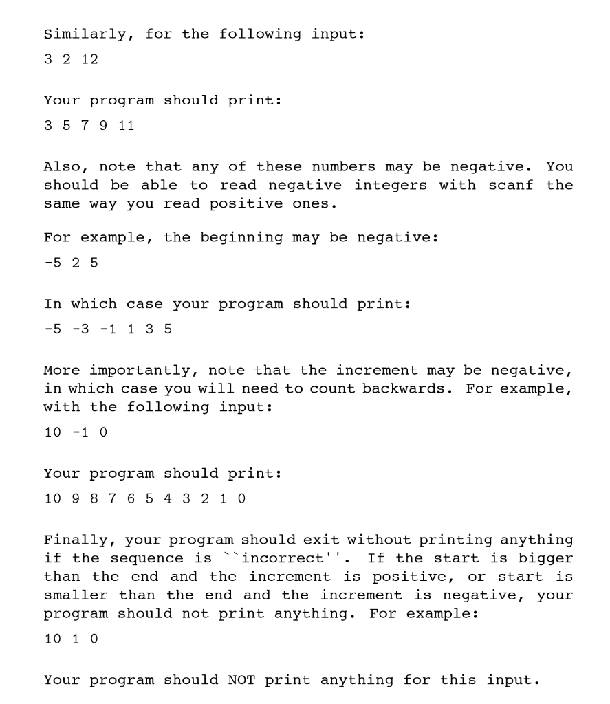 a core unix utility named seq. This program prints out a sequence