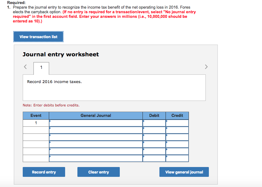 [L016-2, 16-4, 16-7] Fores Construction Company reported a pretax operating loss of