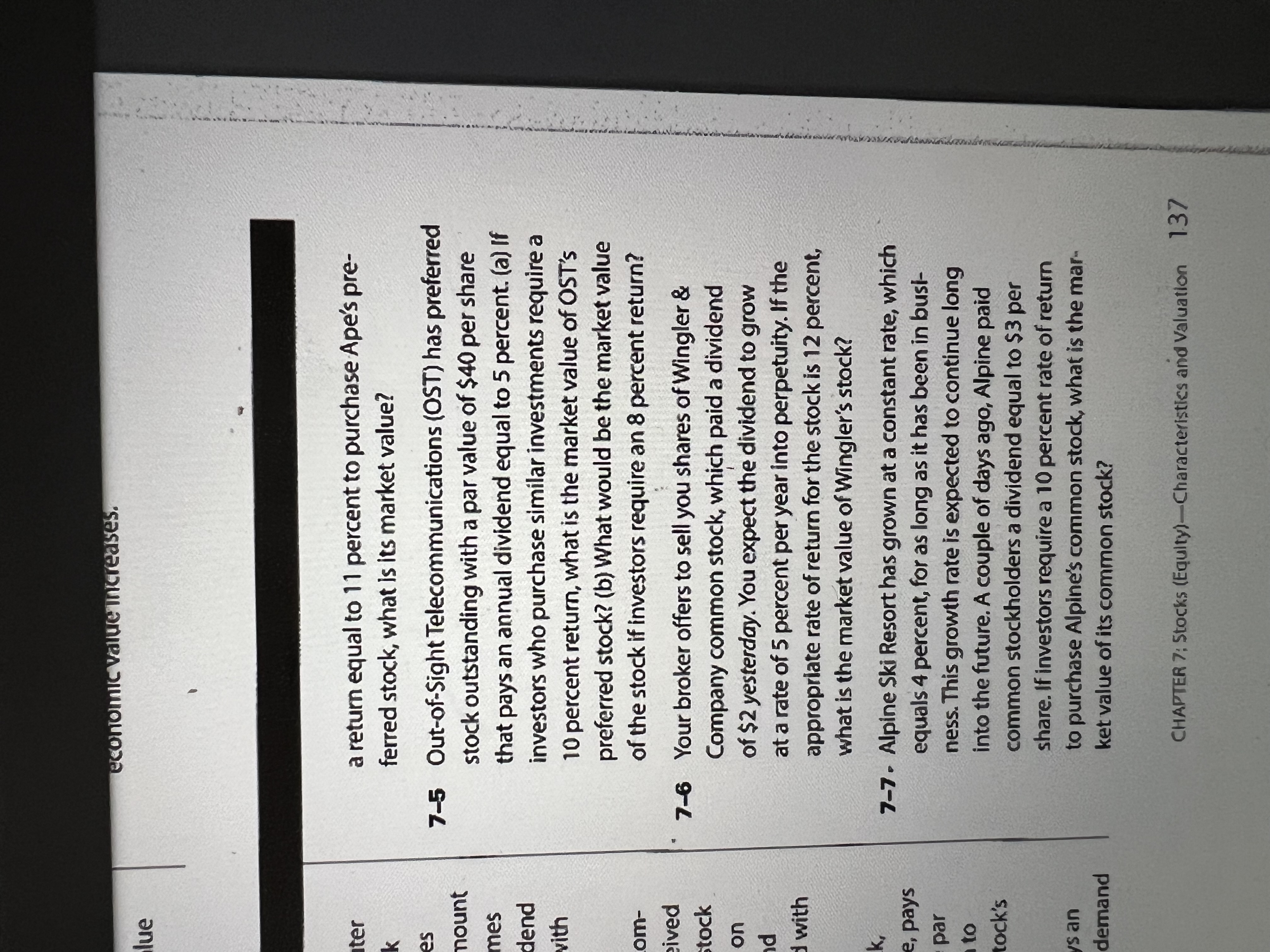  a return equal to 11 percent to purchase Ape's pre- ferred