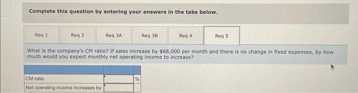 Complete this question by entering your answers in the tabs below. Refer