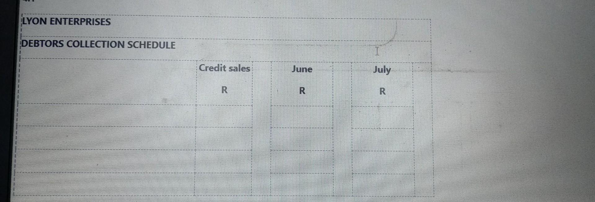 Extract of the Statement of Comprehensive Income for the month ended 31