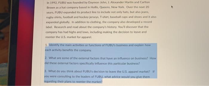 the event and how it impacts business with specifics. Also please draw