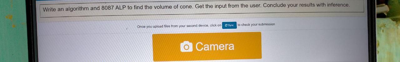 Microprocessor and interfacing Solve the question clearly Write an algorithm and 8087