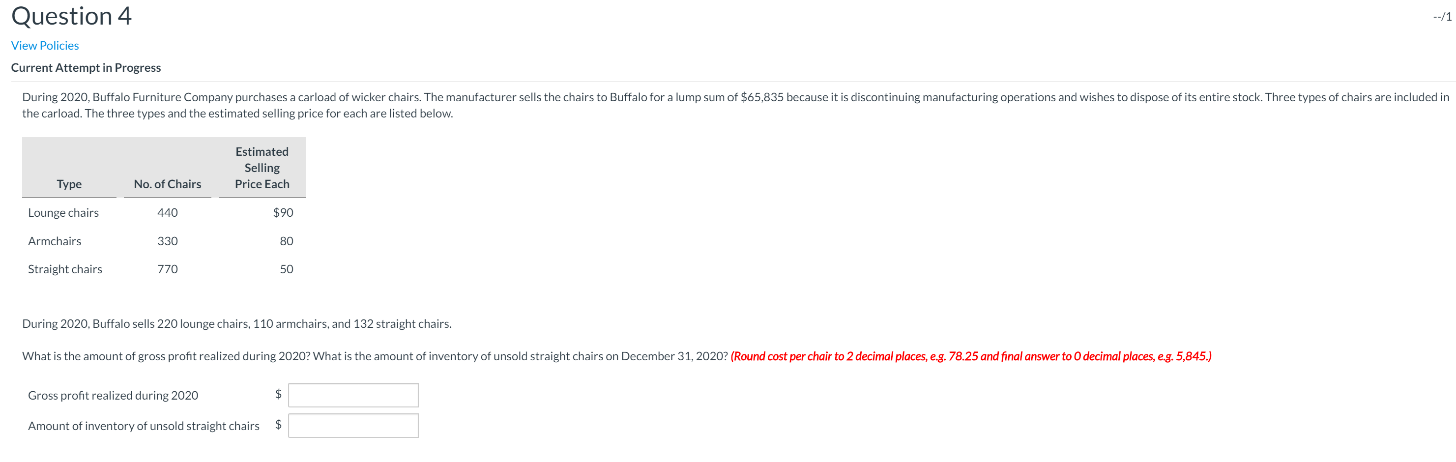 Question 4 View Policies Current Attempt in Progress During 2020, Buffalo