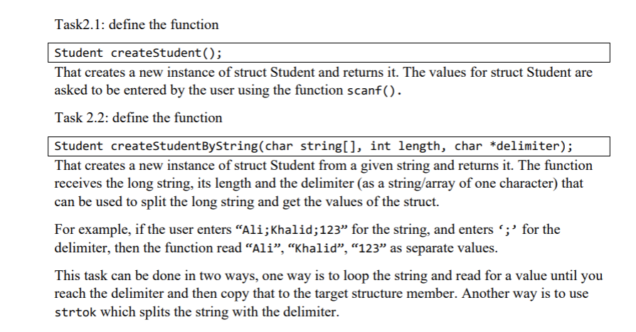  Can you help me with this Tasks? Using C language Than