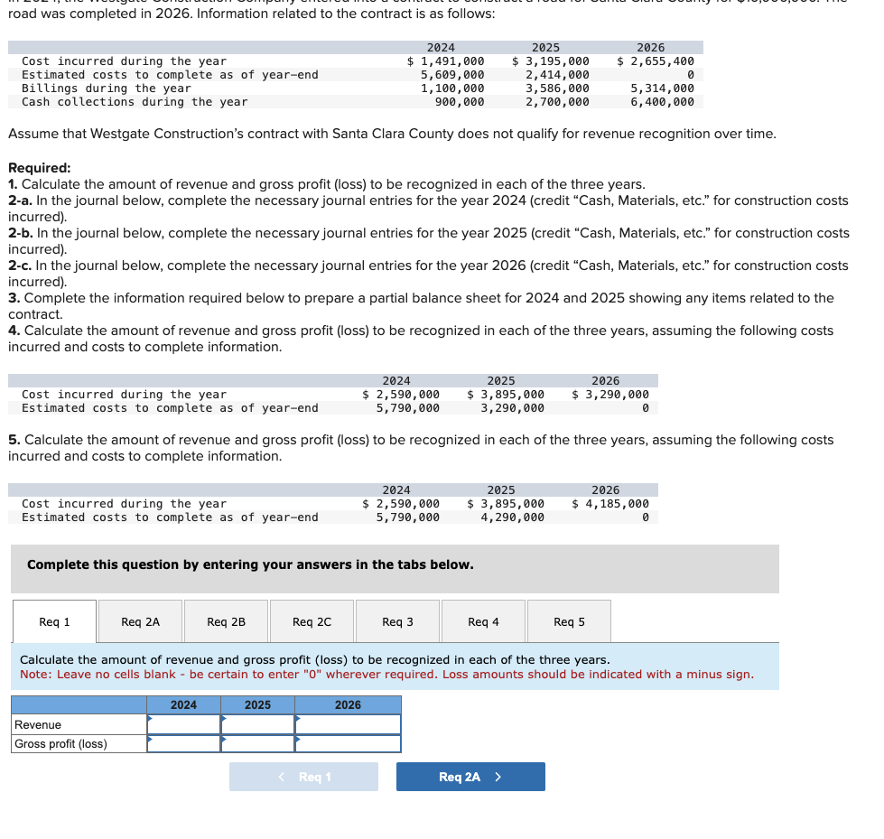  road was completed in 2026. Information related to the contract is