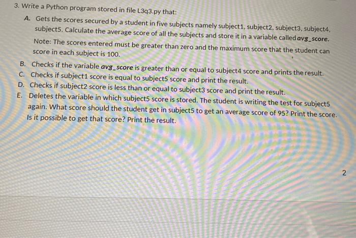  please type the code for the whole python program, letters are