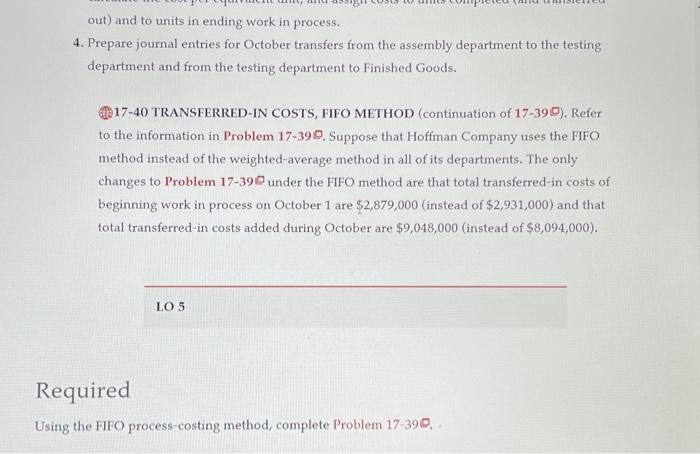 when the testing department process is 90% complete. Conversion costs are added