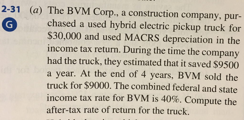 dont use excel 2-31 (a) The BVM Corp., a construction company,