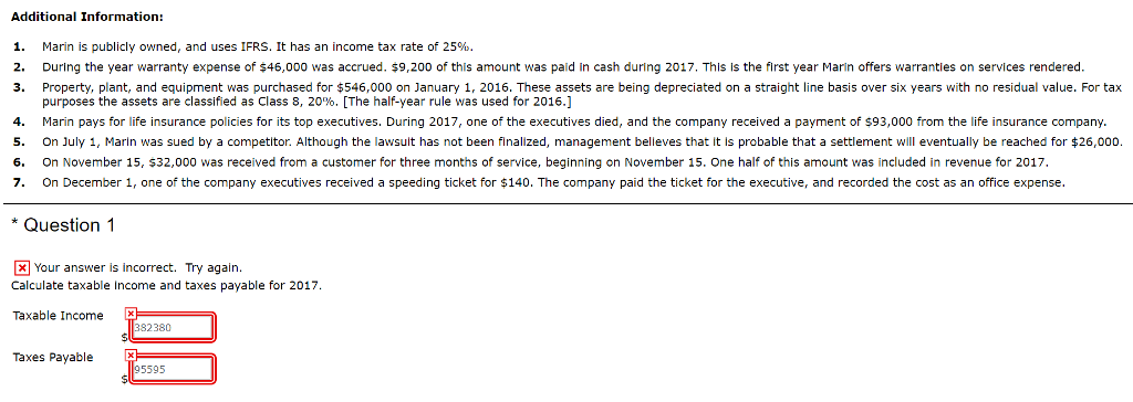 the taxable income and taxes payable. Please show details . Thank you