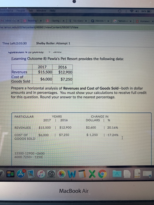 is this correct? please show calcultions for solving % Bookmarks People Tab