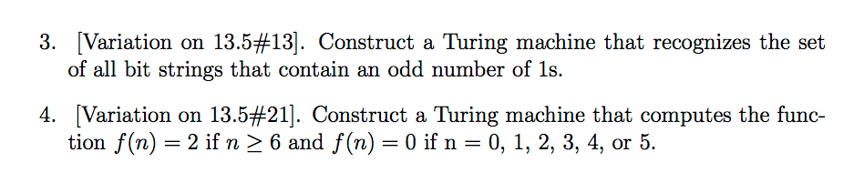 Topic: Discrete Mathematics and its Applications" Chapter 13 Modeling Computation:Turing Machines 3.