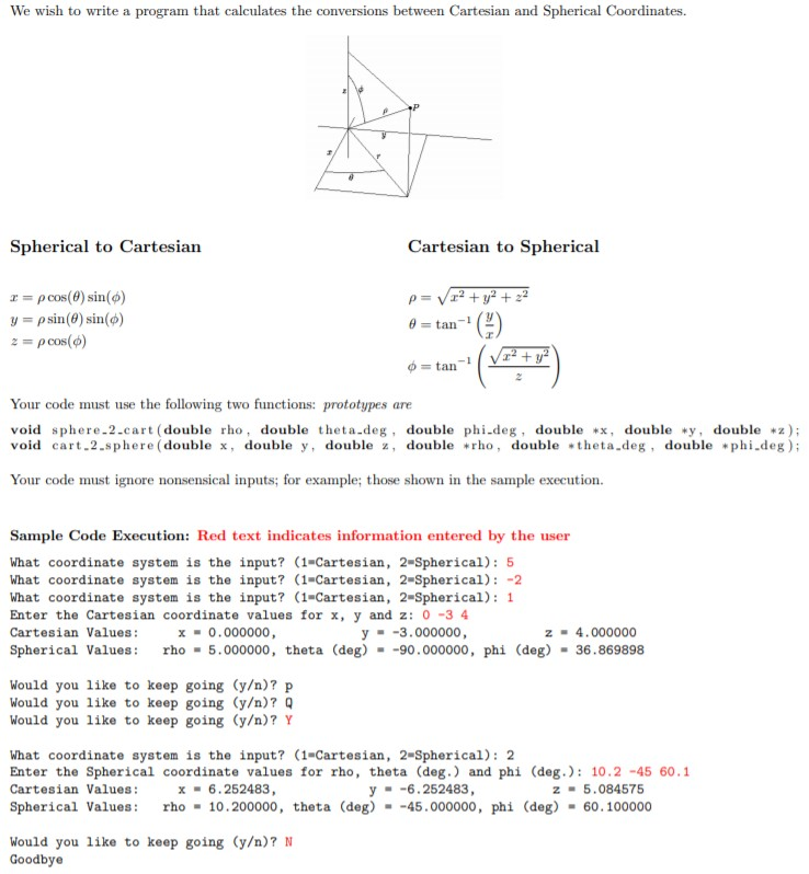  in c code We wish to write a program that calculates