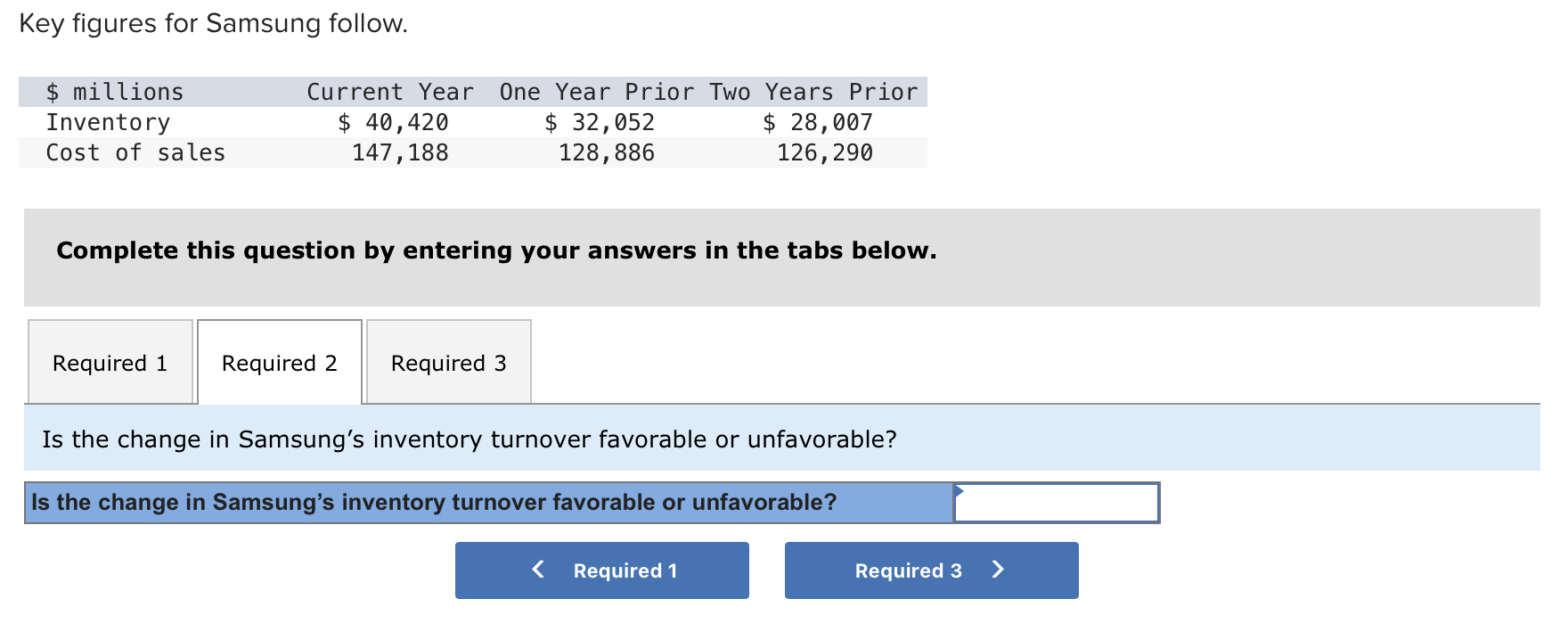 answers in the tabs below. For the most recent two years compute