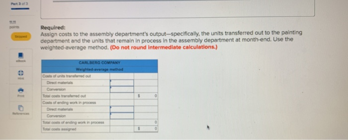 to the assembly department's November production activities. Assembly Department Beginning work in
