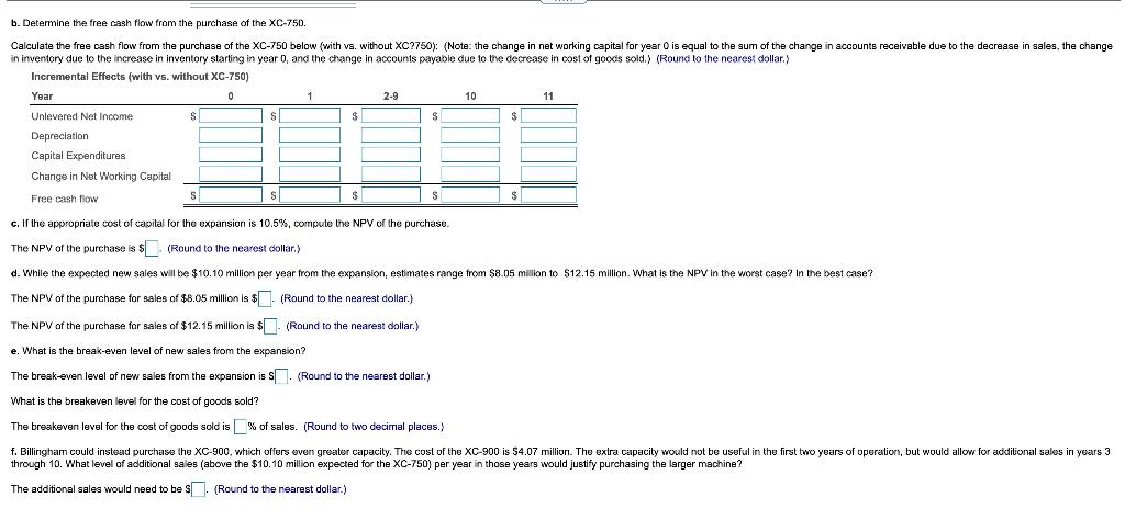 new machine, the XC-750. The cost of the XC-750 is 52.71 million.