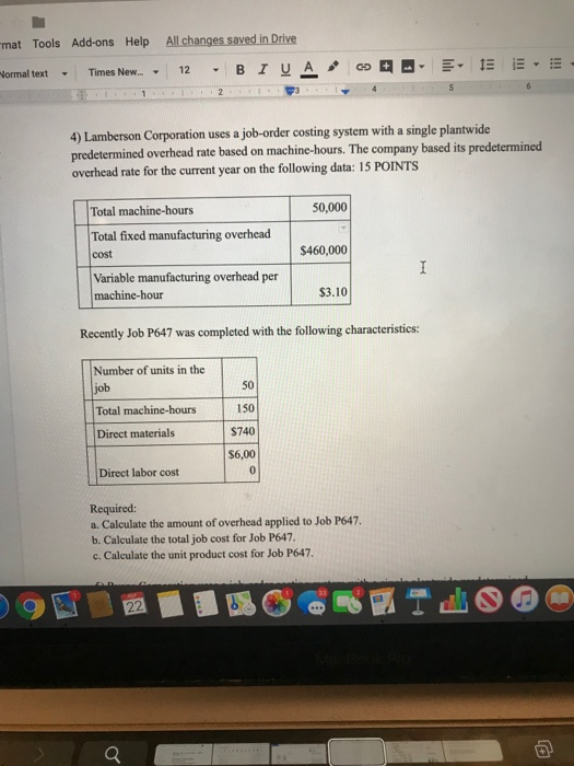  mat Tools Add-ons Help All changes saved in Drive BIUA Normal