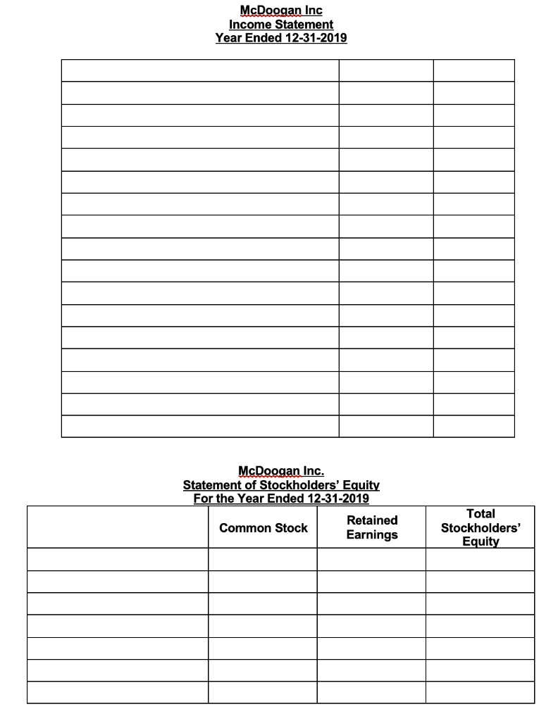 balance on each account). 9. Prepare a post-closing trial balance. I have