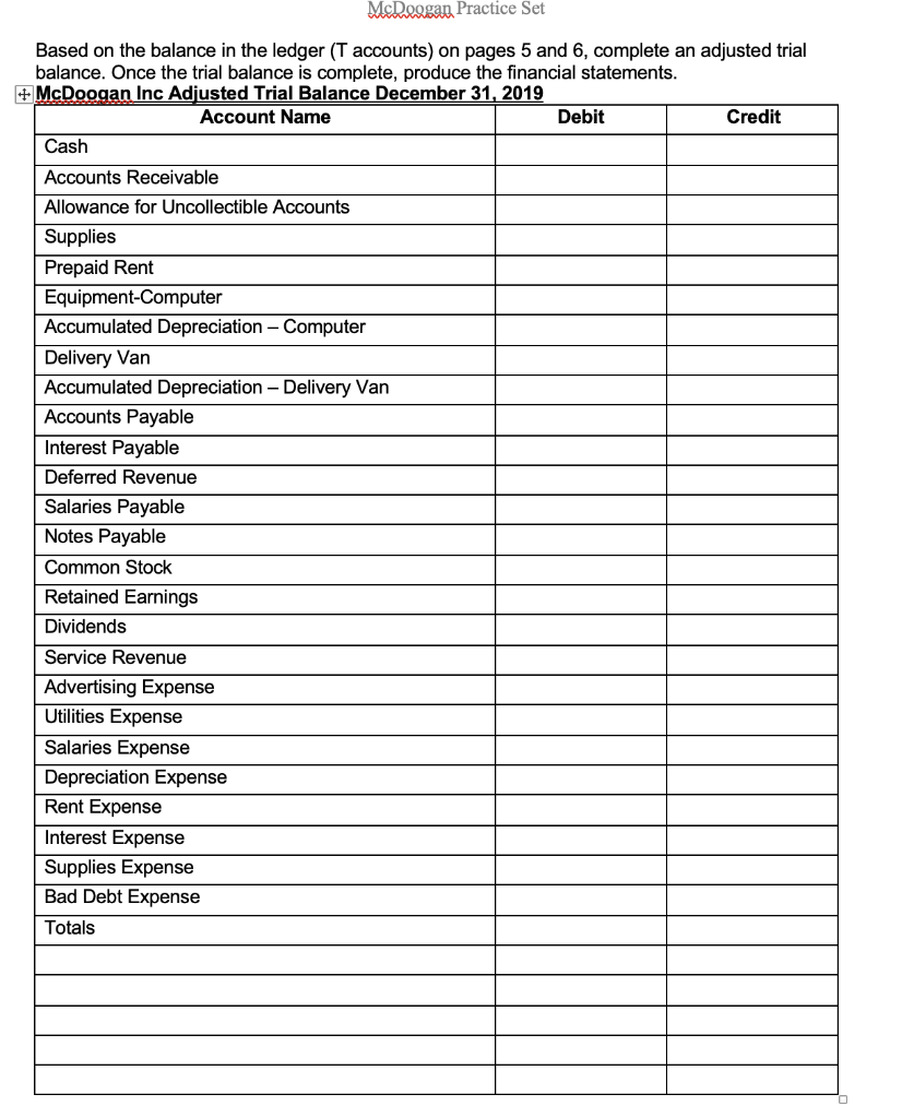 attached what has already been done. I need help with these last