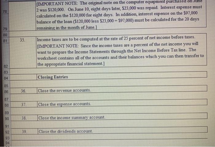 30 For example, 31 01 June 1: Joseph made an investment in