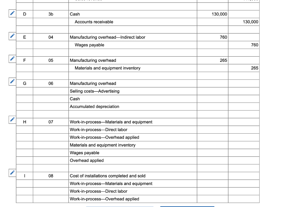 clients as well as small residential clients. An inventory of materials and