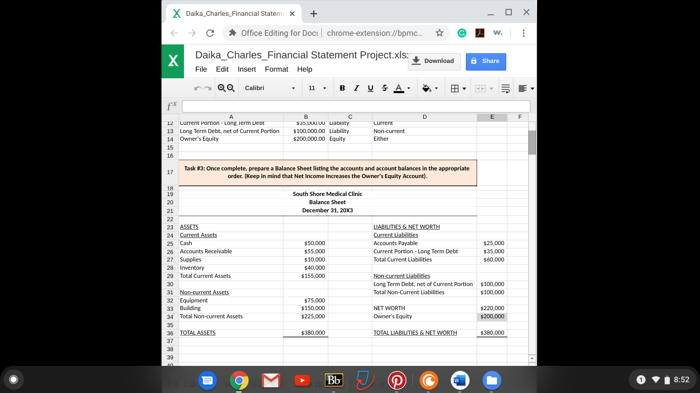 far X Daika_Charles_Financial Stateme X + & * Office Editing for Doc: