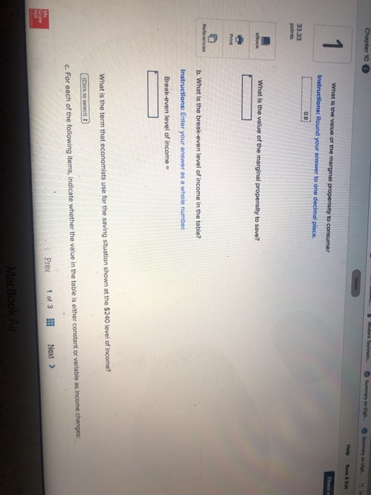 number What is the term that economists use for the saving situation