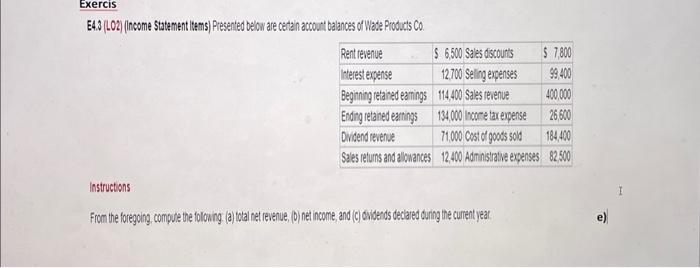 answer the following question in table with every transactions and explanation Instructions